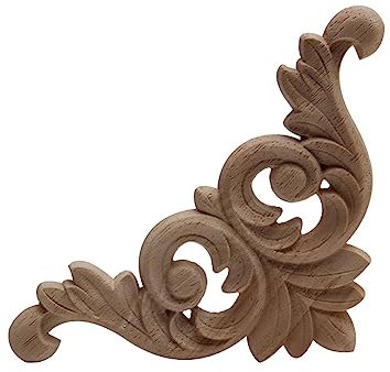 Tür Aus Holz Schnitzerei Antik Geschnitzt Lange Große Blume Holz Möbel Wände Schrank Holz Aufkleber Holzapplikation Rahmen Holzfiguren 12 X 12 Cm 1 Stück