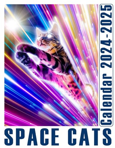 Space Cats Calendar 2024-2025: A 24-Month Calendar for Jan 2024 to December 2025, Organizing & Planning, Gift For Friends And Family