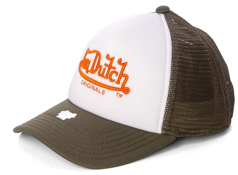 Von Dutch Trucker Atlanta Snapback Cap Grey orange
