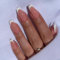 24pcs Medium Coffin False Nails French White Tip Stick on Nails Nude Pink Press on Nails Removable Glue-on Nails Fake Nails Acrylic Full Cover Nails Women Girls Nail Art Accessories