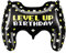 PartyDeco Foil Balloon Gamepad 60 x 45 cm - Gamer Balloon for Helium or Air - Black Foil Balloon in the Shape of a Game Pad 72 cm - Gaming Foil Balloon as Birthday Decoration Gamer Gift - Black