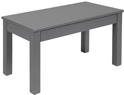 Krok Wood Sitzbank Tomas aus Massivholz in Buche, Farbe Grau (100 x 35 x 45 cm)
