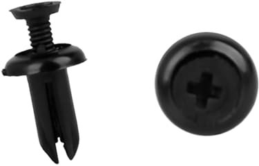 A ABSOPRO Rivetti di fissaggio a spinta per pannelli, clip di fissaggio da 5 mm in plastica per auto, nero (set di 30)