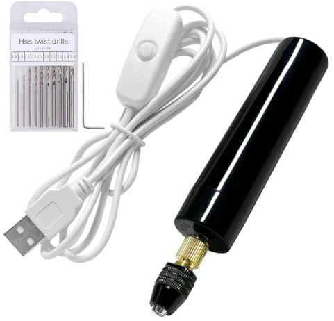 Ginobili Electric Multi-Pin Vise Hand Drill Set - Resin Supplies for Wood, Jewelry, Plastic