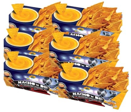 6 Boxen Nacho n Dip Cheese - Chili Nachos mit Cheese Dip a 175g Sparpack