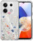 ChoosEU Trasparente Custodia per Xiaomi Redmi Note 13 Pro 5G / Poco X6 5G Sottile TPU Silicone Cover Disegni Colorate Fiore Fiori Motivo Antiurto Protettiva Case Morbido Custodie - Blu Rosa