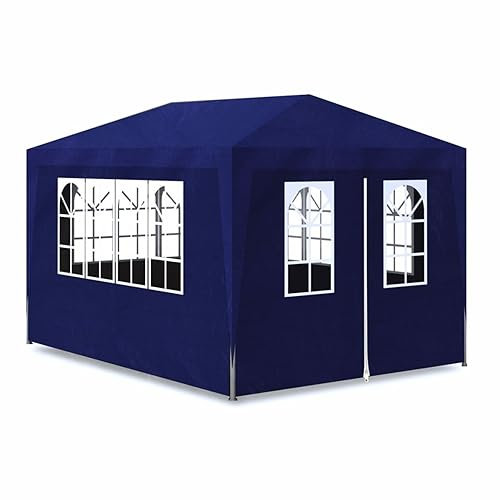 Homgoday Carpa para Fiestas Azul 3x4 mcarpas para Exteriores pergolas de Jardin Carpas para Fiestas para Exterior, Jardín, Terrazas