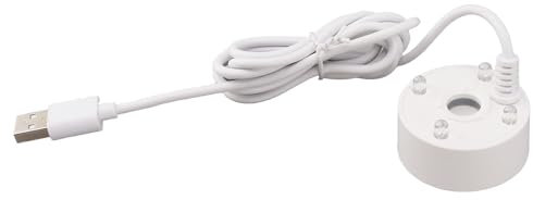 Nebelerzeuger, Teichnebler Einfache Bedienung USB Ultra Sound 5V für Bonsai (WHITE)