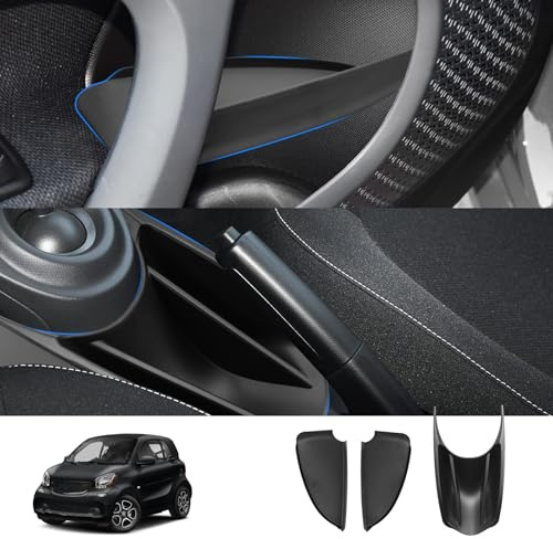 SHAOHAO 2 in 1 Organizer-Set kompatibel mit Smart Forfour W453 / Fortwo C453 2014-2019 - Konsole und Gepäckträger - Zubehör Smart 453 (3 Stück)