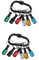 Artibetter 12 Pcs 1 Set 6-Piece Ratchet Set Sockets with Key Lanyard Screw Bit Holder Key Chain Retractable Socket Adapter