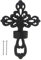 Wall Mounted Candle Holders Cast Iron Wall Hanging Candle Holder Tealight Candlestick Retro Metal Stand Sconce Decor(Style B)