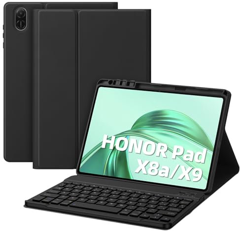 Bettdow für Honor Pad X8A/ Pad X9 Tastatur Hülle, Schwarz (Spanisch)