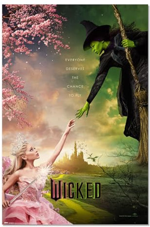Grupo Erik - Poster Wicked, Affiche du film - 61x91,5cm - Deco Maison, Decoration Murale, Affiche Décorative