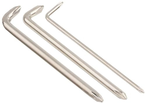 Juego de 3 destornilladores de ángulo recto en forma de L PH0 PH1 PH2 destornillador Phillips con diseño de codo plano de 15 mm para espacio estrecho y estrecho