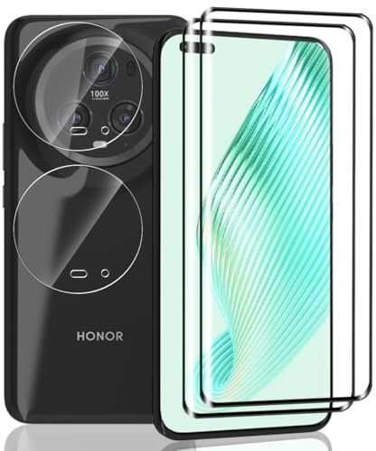 Yieehhow [2+2 Stück] Schutzfolie für Honor Magic 5 Pro Panzerglas, 9H Härte Schutzglas und Kameraschutz Panzer Schutz Glas, HD Displayschutz/Bläschenfrei Panzerfolie für Honor Magic 5 Pro