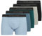 JACK & JONES Herren Unterhosen Shorts Boxershorts Trunks 5er Pack, Farbe:Mehrfarbig, Wäschegröße:S, Artikel:-Black/deep Teal