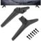 Juego De 2 Patas para LG TV Mueble, Patas De Muebles De TV Base De Soporte para LG Tvs 49 59 55 Y 60 Pulgadas Soporte De Reemplazo para Televisores con Tornillos Negros (60 65 Pulgadas)