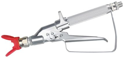 Pistolet pulvérisateur de peinture sans air en alliage d'aluminium haute pression avec protection de pointe pour peintures au latex, vernis et conservateurs du bois