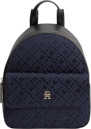Tommy Hilfiger Women I'm Latam Jacquard Backpack AW0AW18915 Rucksack, Blau, Einheitsgröße