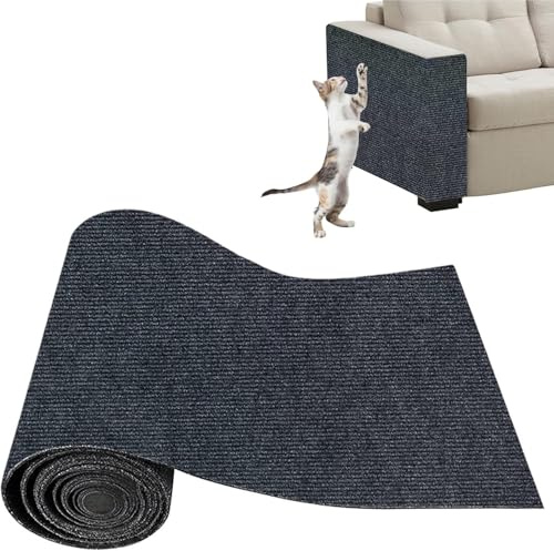 Xynovate Kratzmatte Selbstklebend Katze, DIY Kratzbrett | Kratzschutz Sofa, Katze Kratzschutz, Katzenkratzer Kleber Möbelschutz für Sofa Wand Katzen(Grau,40x200cm)