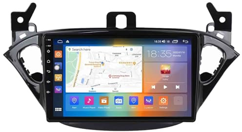 Android 14 Car Radio para Opel Corsa 2014-2019 2 DIN de Coche NAVEGACIÓN con Pantalla Táctil 9 Pulgadas Reproductor Multimedia(F5 6+128G)