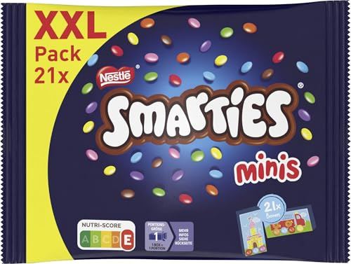 SMARTIES Mini Beutel XXL, 1er Pack (1 x 302,4g) | Bunte SMARTIES Mini Schokolinsen im XXL Beutel, ideal zum Teilen und Snacken mit Familie und Freunden, Farben aus der Natur