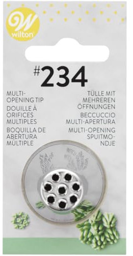 Wilton Douille à Pâtisserie #234 À Orifices Multiples, Douille Professionnelle Métallique Buse de Glaçage Réutilisable pour la Décoration de Gateaux, Muffins et de Cupcakes
