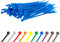 Gocableties - Collier de Serrage en Nylon - 100 mm x 2,5 mm - Bleu - Attache Câble Petit Format - Serre-Câbles - Lot de 100 Pièces