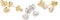 Ardeo Aurum Damen Ohrringe-Ohrstecker aus 585 Gold Gelbgold mit 0,14 ct Diamant Brillant Solitär Zargenfassung rund 5 mm