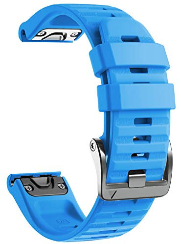 NotoCity für Garmin Fenix 5x/5x Plus/6x/6x Pro Armband, Quickfit 26mm für Garmin Fenix 7x/7x Pro/Fenix 3/3 HR/8 51mm, Uhrenarmband für Enduro 2, Instinct 2X, Epix Pro 51mm, Quatix 7x(Blau)
