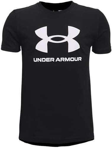 Under Armour Kids UA Sportstyle Logo Short Sleeve Black 11-12 Years