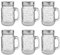 BUTLERS 6er Set Trinkgläser Mason mit Deckel 450ml - REFRESH - Wassergläser Set, Cocktailgläser Set | Gläser & Trinkgeschirr für Tee, Saft, Limonade, Eiskaffee, Longdrinks