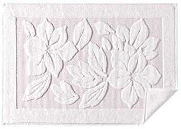 ASTREA TEXTILES Badematte für Badezimmer, Bodenmatte, 100 % Baumwolle, Waschbare Waschlappen (1, Creme)