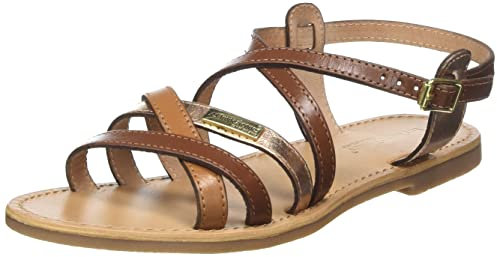 LES TROPEZIENNES PAR M. BELARBI Femme HAPAXGUM Chaussures Ville Sandale, Tan-Multi, 37 EU