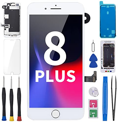 for iPhone 8 Plus Screen Replacement with Home Button 5.5 White