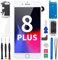 for iPhone 8 Plus Screen Replacement with Home Button 5.5 White