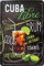Blechschild Schild 20x30cm - Cuba Libre Cocktail Mixgetränk Bar Rezepte Cocktailrezept Alkohol