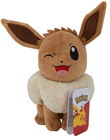 Pokémon PKW3079-20 cm Plüsch - Evoli, offizielles Plüsch