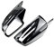 Autospiegelgehäuse 2X Für Mercedes Für Benz A W176 B W246 C W204 E W212 Für Cla W117 Gla X156 Glk X204 Für Cls Klasse W218 Echt Carbon Rückspiegelkappe Spiegelkappen (Farbe : Bright black-B)