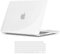 TECOOL Case compatible with MacBook Air M4 M3 M2 15 inch 2023-2025 (A3241 A3114 A2941), Plastic Snap On Hard Shell Cover & UK EU Keyboard Protector, Glitter Clear (Glossy)