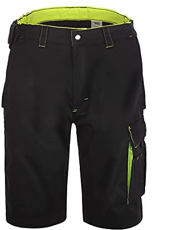 TMG | Arbeitsshorts für Herren, Kurze Arbeitshose mit Werkzeugtasche, robust & strapazierfähig, Schwarze Cargo | Gr. 66