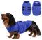Queenmore Hundepullover Fleece Warm Wintermantel Hund, Hundemantel Winter, Hundepullover Kleine Hunde, Hundejacke Hundeweste, Hundepullover Dackel, Chihuahua, Bulldog, Greyhound, Blau, M