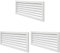 La Ventilazione P252510B-Y Rejilla de ventilación, Color Blanco, 254x108 mm (Paquete de 3)
