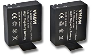 vhbw 2X Akku kompatibel mit Eken PG1050 Videokamera Camcorder (900mAh, 3,7V, Li-Ion) + Infochip
