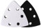 2 Pcs Triangular Sanding Pads, Velcro Self-Adhesive Sanding Sheets, Hook & Loop 6 Hole Sanding Disc, 93 x 93 x 93 mm Grinding-Pads Replacement for Detail Sanders
