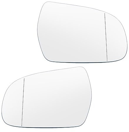 JHETA Für A3 A4 A5 S3 S4 S5 Für Quattro 2011-2017 Links Rechts Seite Flügel Spiegel Glas Stick Auf Kleber Ersatz Konvexen Weitwinkel Außenspiegel Glas Spiegelglas (Größe : Pair)