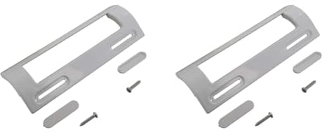 Paxanpax PRF016 Universal Rectangular White Plastic Fridge Freezer Grab Handle 20 Centimeters (Pack of 2)