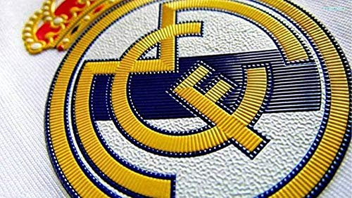 ALKOY Diy Klassisches Holzpuzzle 1000 Teile Real Madrid Football Club Erwachsene Einzigartiges Geschenk Dekompressionspuzzle 50X75Cm