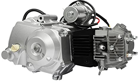 125cc 4 Takt Einzylinder Motor Halbautomatisch 3 Speed für ATV Go Kart Bike Halbautomatischer Elektrostart 3+1 Rückwärtsgang