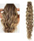 Larafona Hair Tape Extensions Echthaar Lockig 60cm Blond Haarverlängerungen Highlights Braun, Wellig Remy Haar mit Band P4/27# 20pcs, 50g 24inch/60cm
